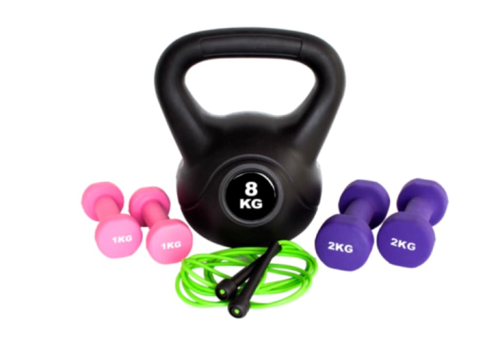 Kettlebells, Light Dumbbells & Skipping Ropes