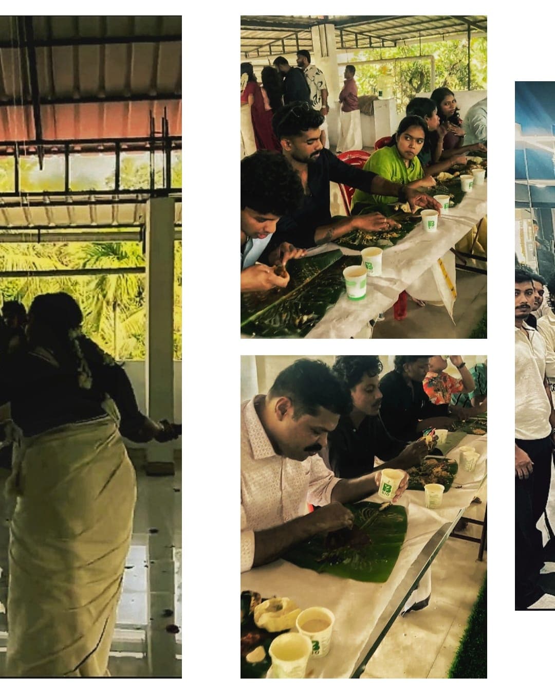 Onam Sadya served on banana leaves